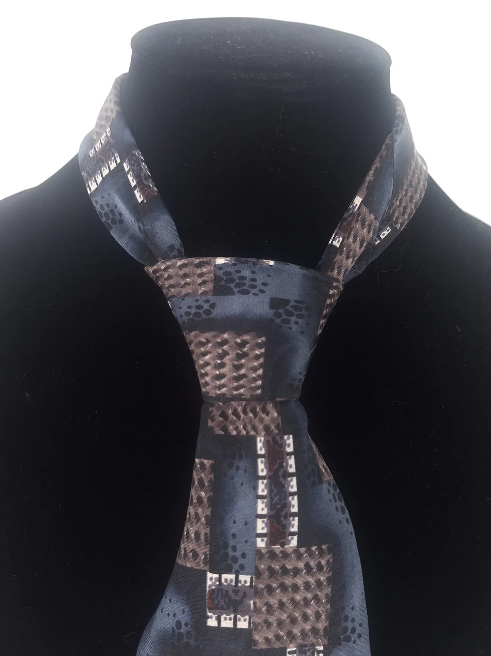 ✨Robert Stock Vintage Silk Geometric Playing Card Novelty Tie - Handmade✨